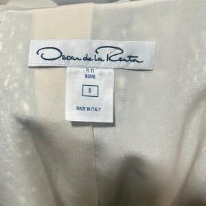 Oscar de la Renta Cream Blazer